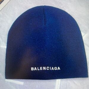 Balenciaga Black Knit Beanie